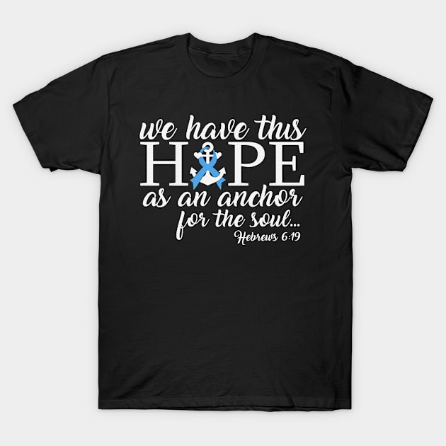 No One Fight Alone Heart Trisomy 18 Awareness Light Blue Ribbon Warrior T-Shirt by celsaclaudio506